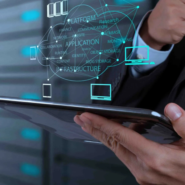 Business model framework showing strategy, innovation, and growth for sustainable digital success