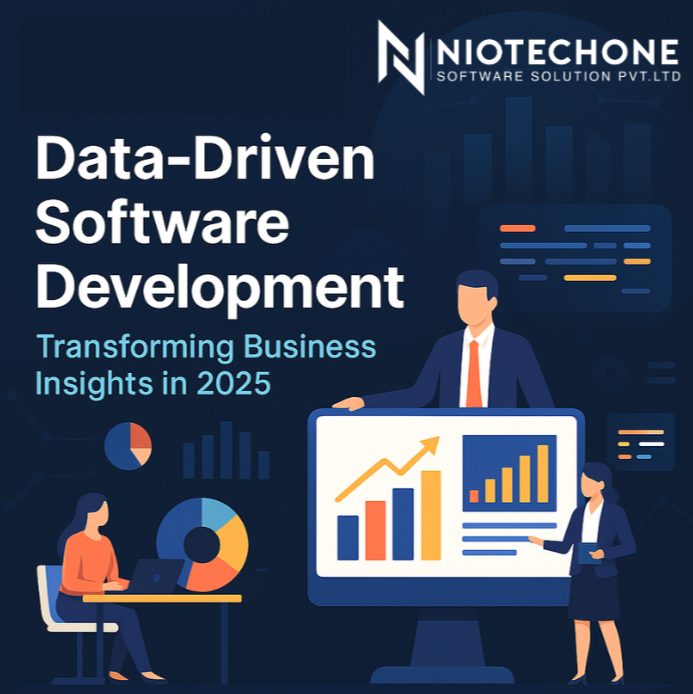 Data-driven software development in 2025 transforming business insights with analytics and AI solutions.