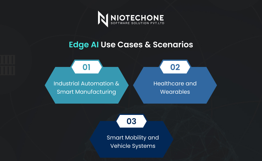 A title card for "Edge AI" with the tagline "Smarter Decisions Closer to Users.