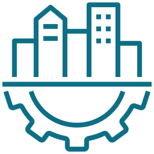 Business blog page design with articles on software development and technology insights