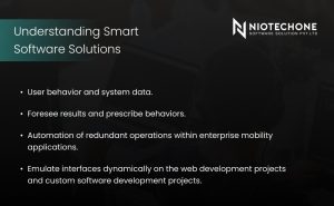 Smart software solutions powered by AI and machine learning driving business automation and innovation.