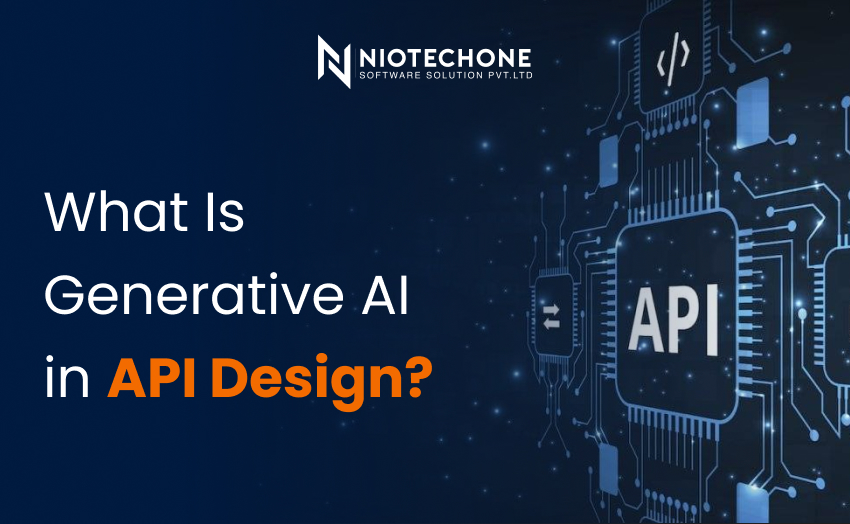 A slide asking "What Is Generative AI in API Design?" with the letters "API" prominently displayed.