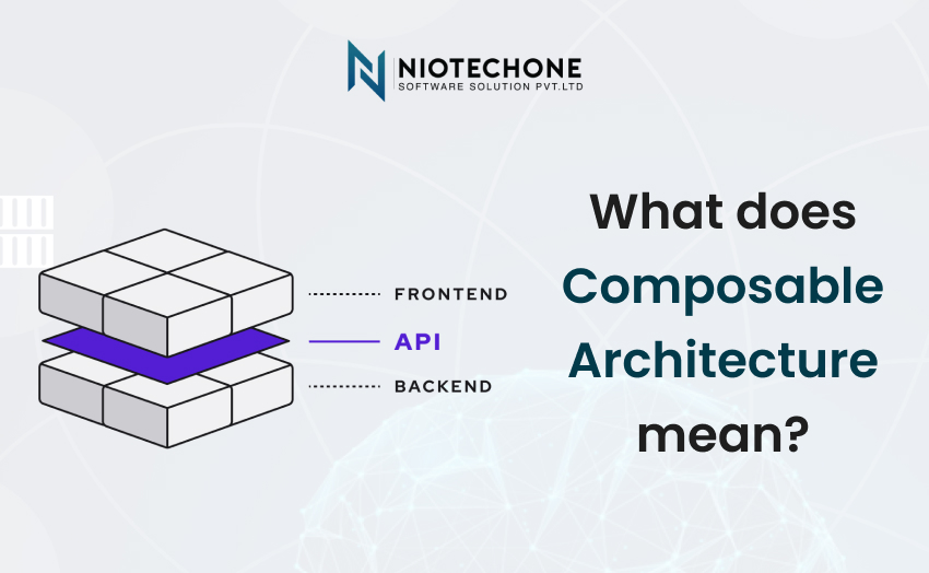 Composable architecture explained as a modular approach to software design that integrates independent, reusable components for agility and scalability