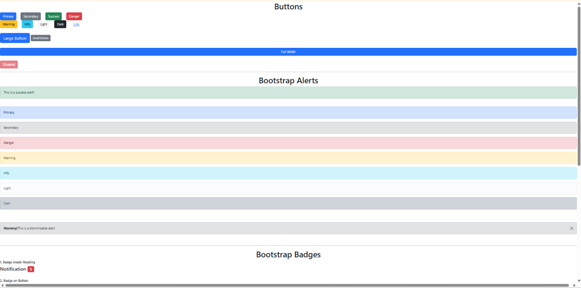 Bootstrap buttons examples with different styles