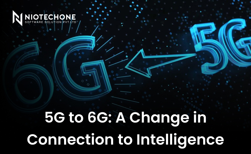 Transition from 5G to 6G connectivity showcasing advanced communication technology