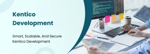 Kentico CMS platform dashboard for content management and digital experience
