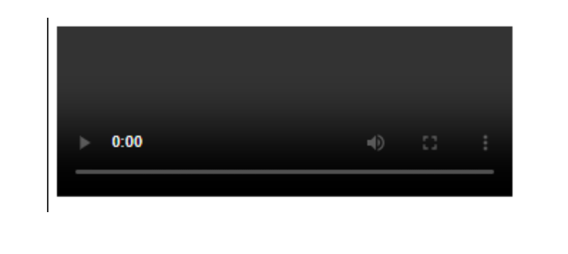 Basic HTML5 video player with controls and poster image