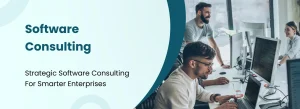 Professional software consulting webpage layout using CSS Flexbox