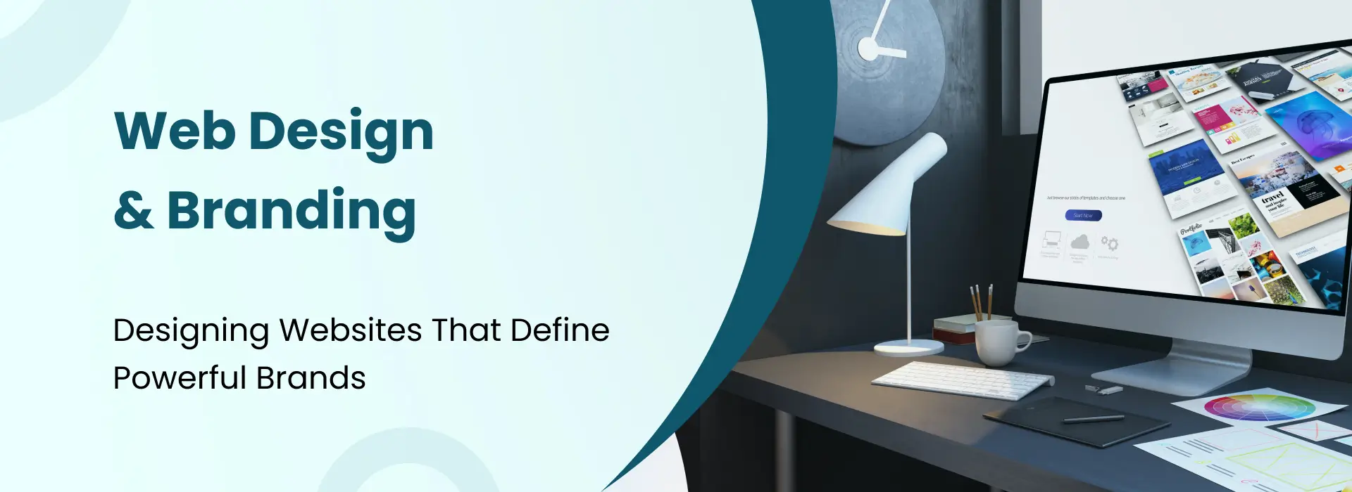 Modern web design layout created using CSS Flexbox for responsive branding