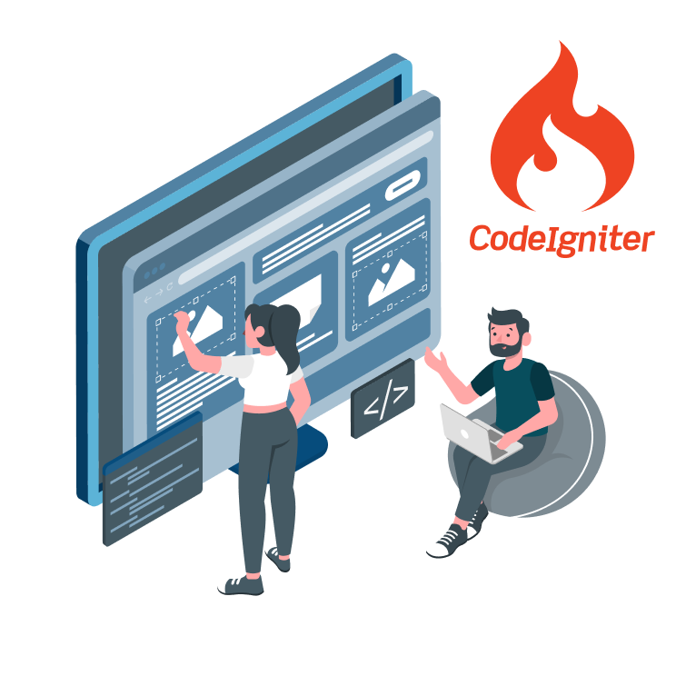 Illustration of web application development using CodeIgniter framework