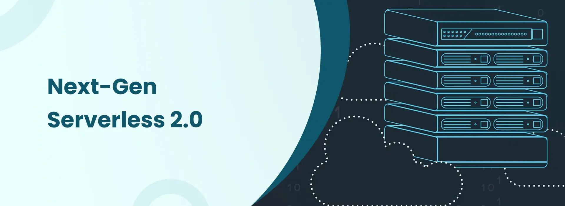 Next-Gen Serverless 2.0 concept illustrating modern cloud infrastructure and serverless computing