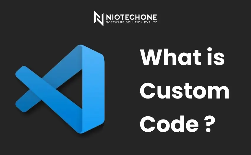 Custom code development concept