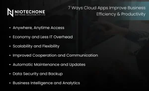 Benefits of cloud apps for business efficiency, scalability, security, and productivity