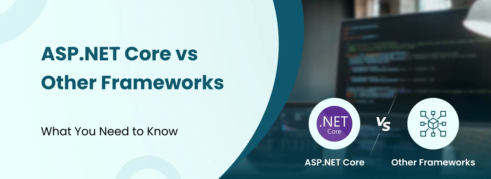 ASP.NET Core vs other web frameworks comparison illustration