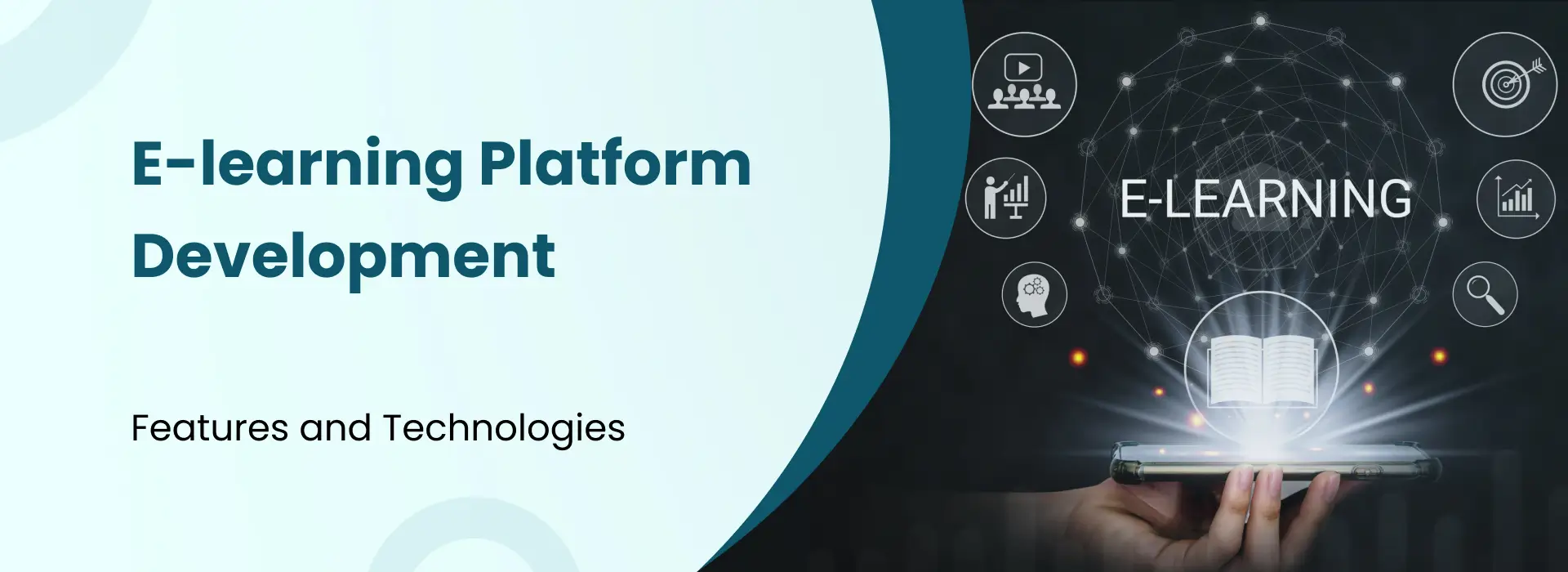 E-learning platform development features and technologies