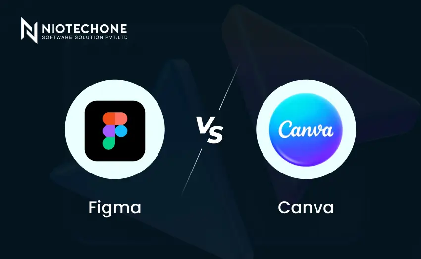 Figma vs Canva logo comparison for graphic and UI designers