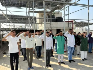Republic day celebration in office