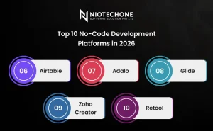 Top No-code development platforms in 2026 infographic