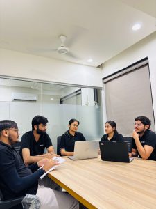 .NET developers collaborating on a software project.