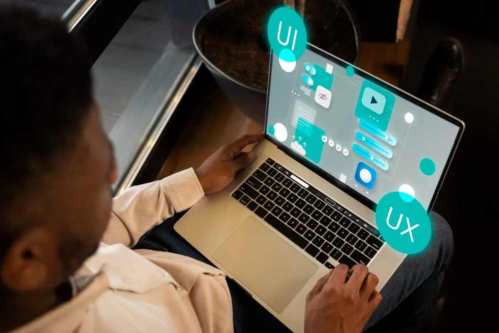 UI/UX design services in Dubai for digital applications.