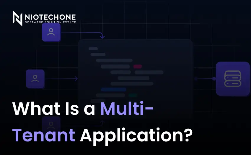 What is a multi-tenant application architecture concept with shared software platform