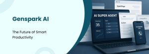Genspark AI interface showcasing AI super agent features for smart productivity, task automation, and workflow management.