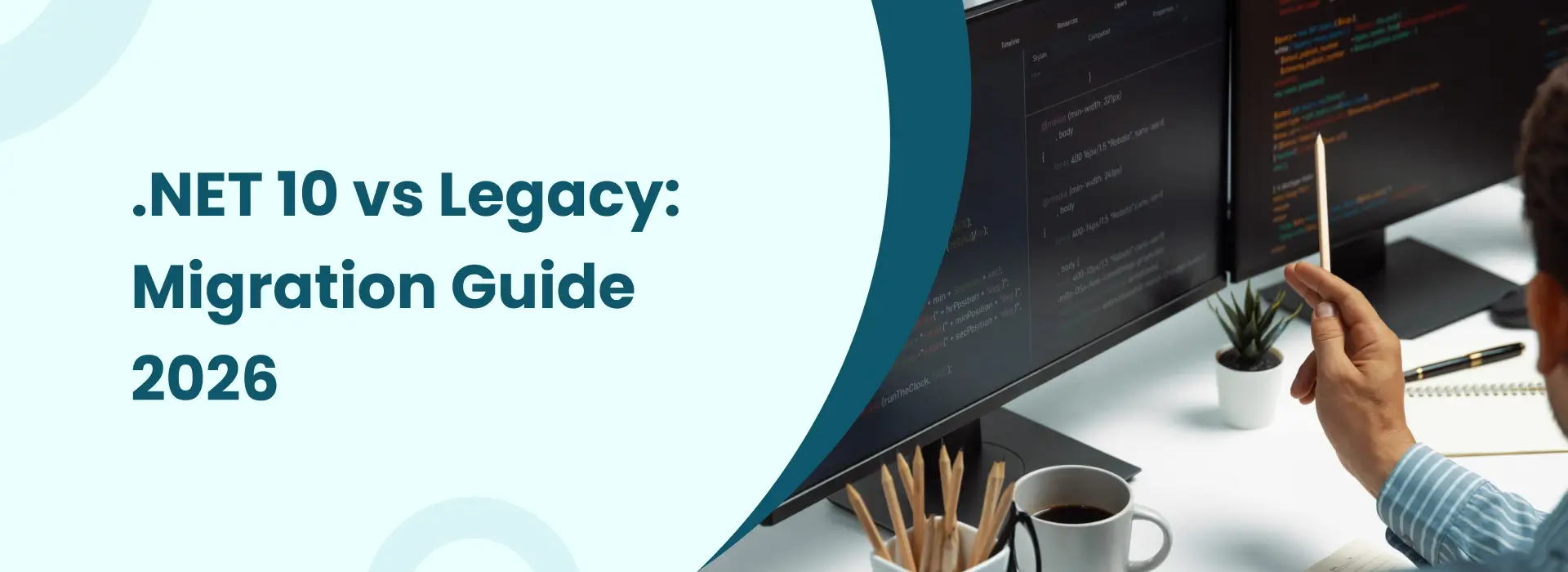 .NET 10 migration guide 2026 showing upgrade process from legacy applications to modern scalable cloud ready solutions