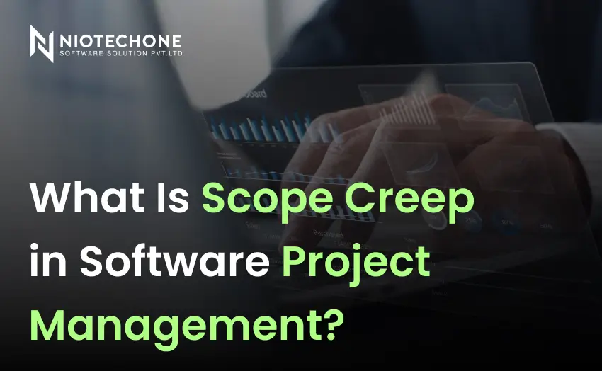 Scope creep in software project management showing expanding requirements and project complexity