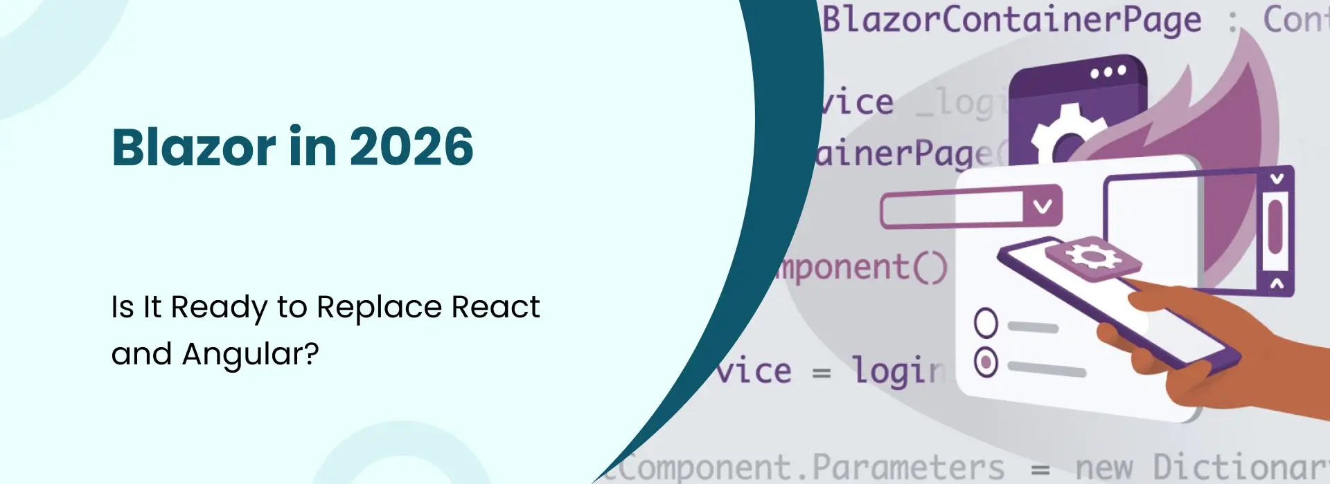 Blazor in 2026 with discussion about replacing React and Angular for modern web development