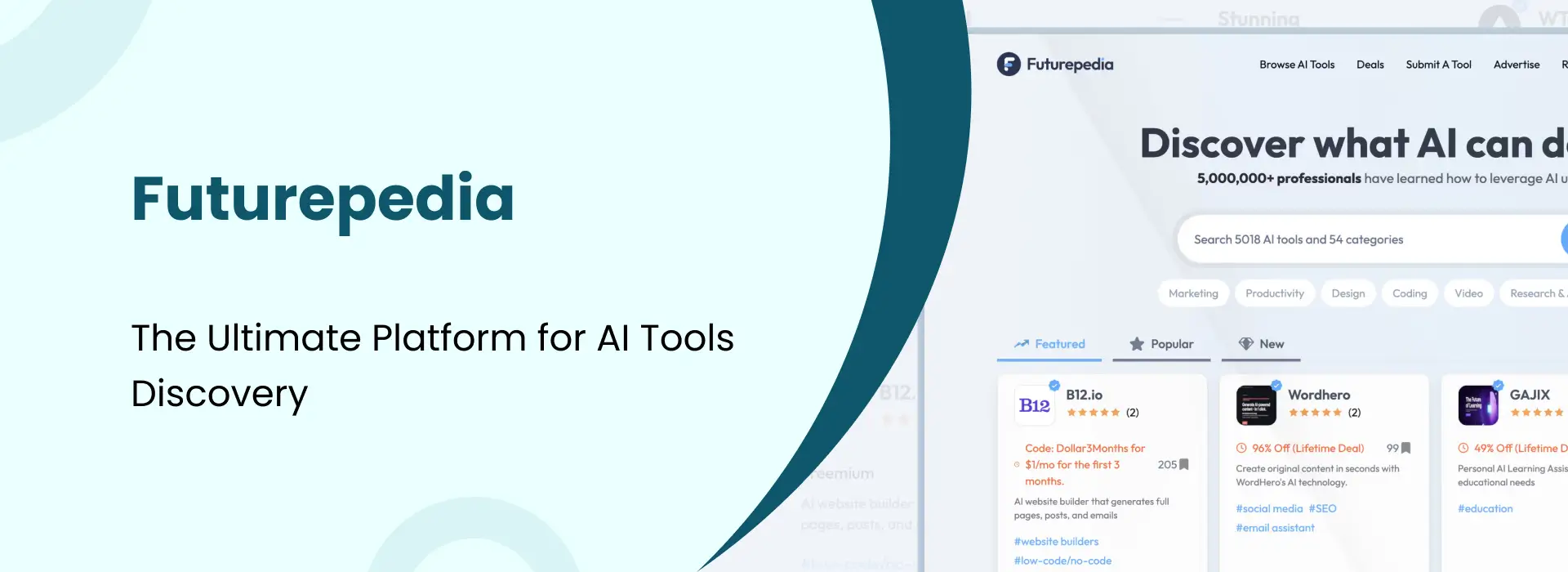 Futurepedia — The Ultimate Platform for AI Tools Discovery
