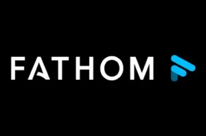 Fathom AI logo on black background