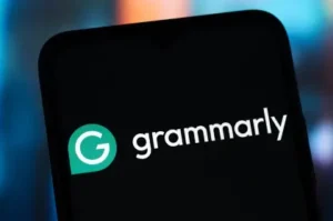 Grammarly app logo on a smartphone screen
