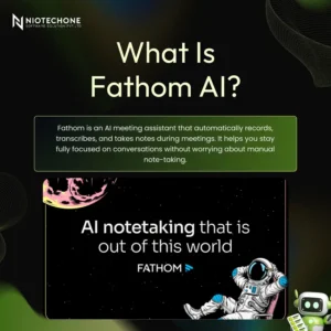 What Is Fathom AI meeting assistant explainer graphic