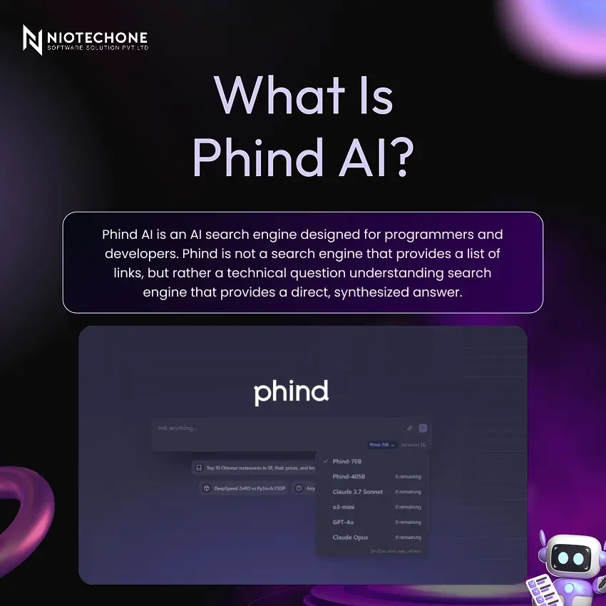 What Is Phind AI — AI Search Engine for Developers by Niotechone