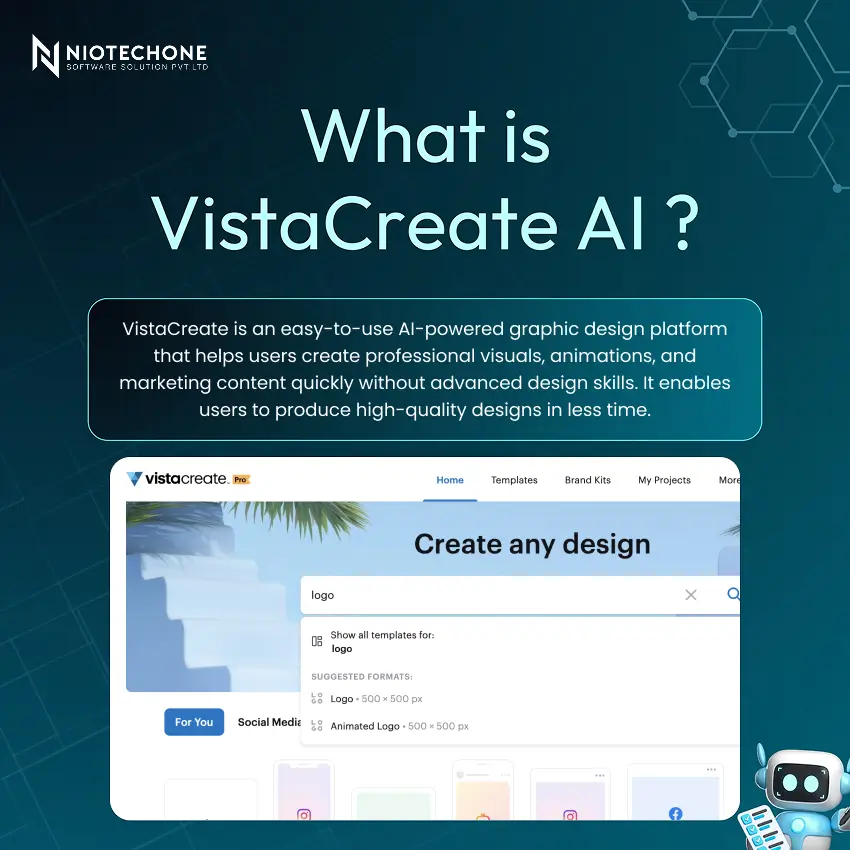 What is VistaCreate AI — AI-Powered Graphic Design Platform by Niotechone